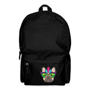 J'aime bouledogue français Carnaval cadeau - Sac à dos - noir - Devant