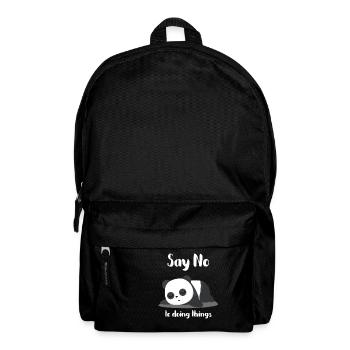 Panda Bear - Lazy - Sleep - Tired - Gift - Backpack - black - Front