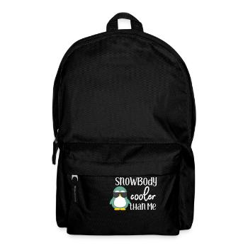 Penguin - Snow - Cool - Funny - Sunglasses - Backpack - black - Front