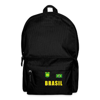 maillot de football drapeau brésilien Brésil - Sac à dos - noir - Devant
