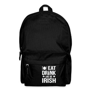 Eat drink and be irish - Rucksack - Schwarz - Vorne