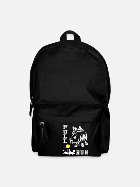 FULLRUN Karpfenangler Karpfen carp Angeln Geschenk - Rucksack - Schwarz