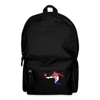Fußball Bundesliga Sport Kroatien Flagge Spieler - Rucksack - Schwarz - Vorne