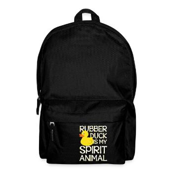 Rubber Duck is my spirit animal - Rucksack - Schwarz - Vorne