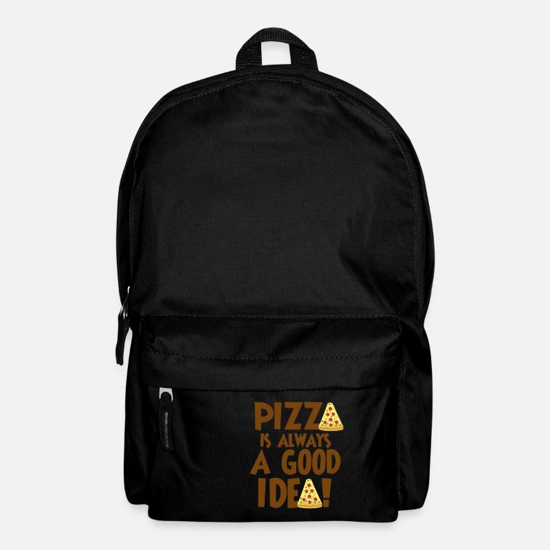 Pizza is always a good idea - Backpack - black
