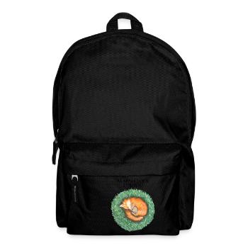 Fuchs und Hase schlafen friedlich - Rucksack - Schwarz - Vorne