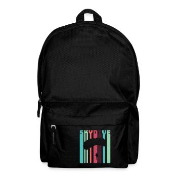Fallschirmspringer T-Shirt Fallschirm Geschenk - Rucksack - Schwarz - Vorne