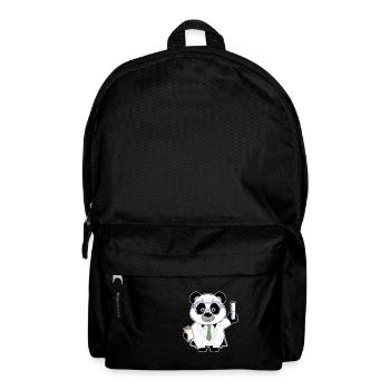 Panda comic Wissenschaftler Chemie Biologie - Rucksack - Schwarz - Vorne