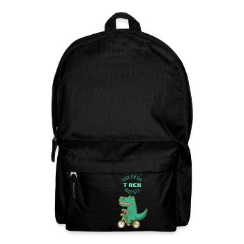 Strample oder sterbe - T-Rex Fahrrad - Rucksack - Schwarz - Vorne