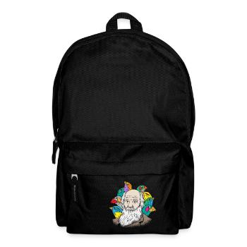 Charles Darwin Portrait Gift Evolution - Backpack - black - Front