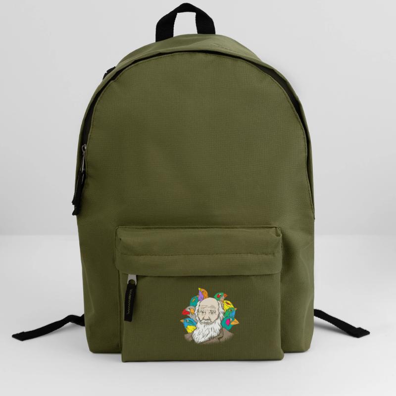 Charles Darwin Portrait Gift Evolution Backpack