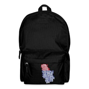 Serbie Serbie Serbie  - Sac à dos - noir - Devant