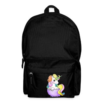 Einhorn in der Tasse - Rucksack - Schwarz - Vorne