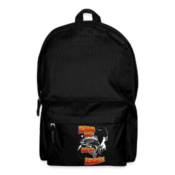 Angler Angeln Russisch Ribalka Geschenk Рыбалка Ru - Rucksack - Schwarz - Vorne