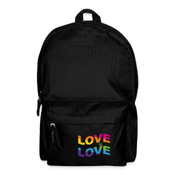 L'amour est l'amour dans la conception de l'arc-en-ciel! - Cadeau - Sac à dos - noir - Devant