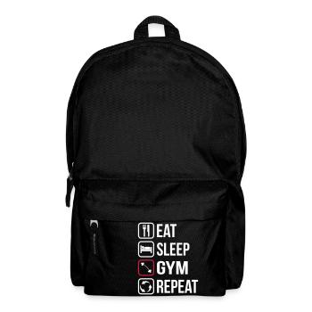Eat Sleep Gym Repeat - Backpack - black - Front