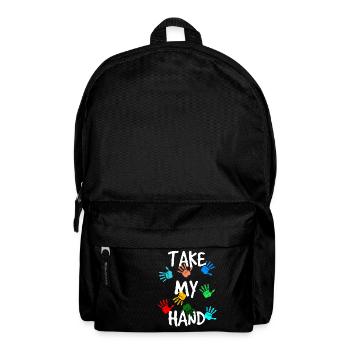 Take my Hand - Rucksack - Schwarz - Vorne