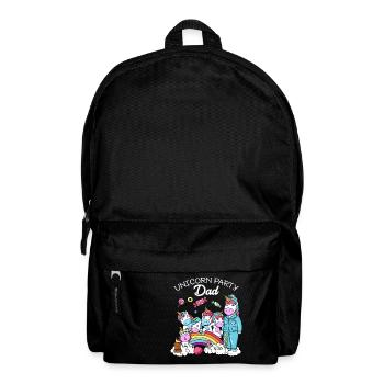 Cadeau d'anniversaire Licorne fête Père papa papa - Sac à dos - noir - Devant