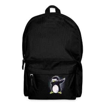 Penguin dabbing dab dance gift birthday - Backpack - black - Front