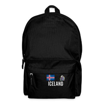 Iceland / Iceland Football 2018 jersey vintage / retro - Backpack - black - Front