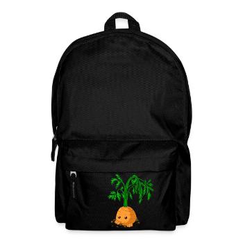 Carotte de caricature timide - Sac à dos - noir - Devant