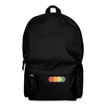 Volleyball 70s retro look - Backpack - black - Front