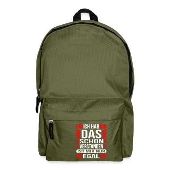 Gift idea funny saying - Backpack - olive green - Front