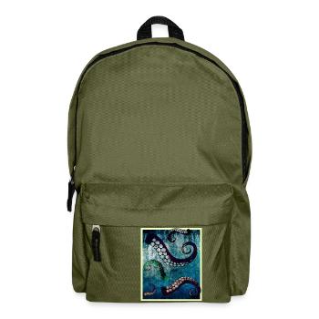 Octopus tentacles - Backpack - olive green - Front