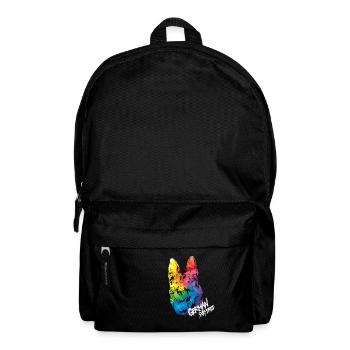 German shepherd dog - Backpack - black - Front