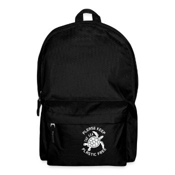Environmentalist t-shirt gift turtles - Backpack - black - Front