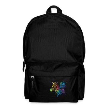 Zebra Boom! - Rucksack - Schwarz - Vorne