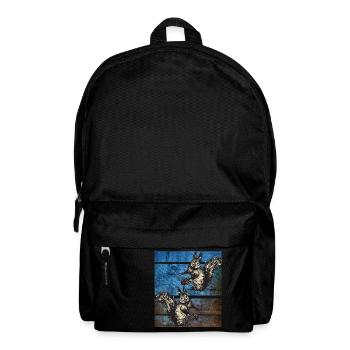 Écureuil rétro - Sac à dos - noir - Devant