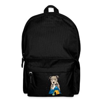 Pit Bull Terrier Pitbull Camping Camping cadeau - Sac à dos - noir - Devant