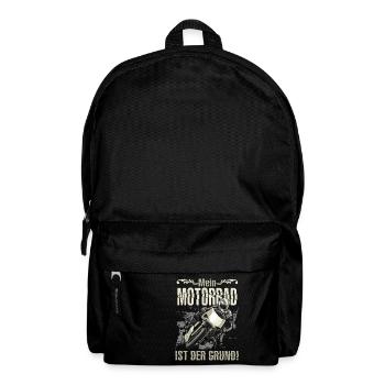 Motorrad Shirt · Superbike · Biker · Grund - Rucksack - Schwarz - Vorne