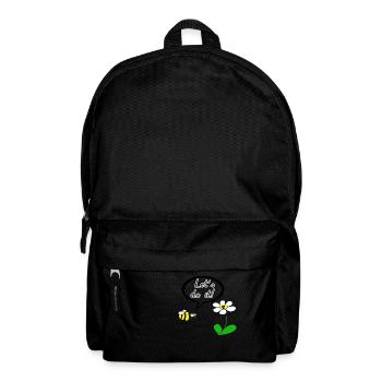 Let's do it! - Bees and flowers - Backpack - black - Front
