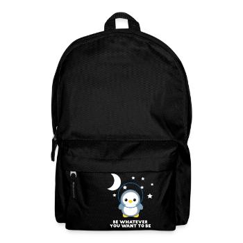 Pingouin - Pingouins - Penguin Motive - Soyez vous-même - Sac à dos - noir - Devant