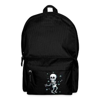 Squelette Halloween Floss comme un patron de soie dentaire - Sac à dos - noir - Devant