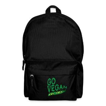 Aller végétalien - Sac à dos - noir - Devant