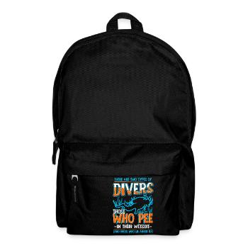 Plongée sous-marine plongeur mer océan disant cadeau - Sac à dos - noir - Devant
