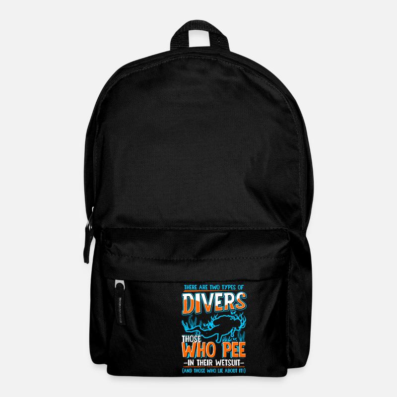Scuba diving diver sea ocean saying gift - Backpack - black