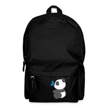 Panda - Panda T-Shirt - Pandamotiv - Schmetterling - Rucksack - Schwarz - Vorne