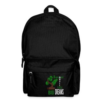 Petit arbre Big Dreams-Bonsai jardinier cadeau - Sac à dos - noir - Devant