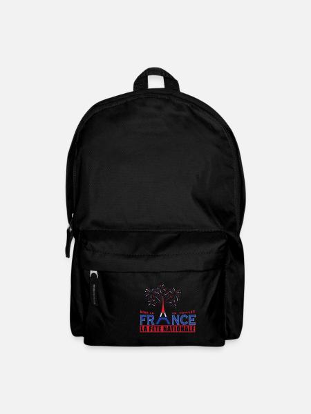 France 14 juillet Cadeau de la Fête nationale - Sac à dos - noir