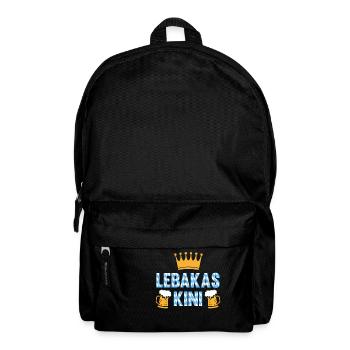 Lebakas Leberkäse Kini Bayern Geschenk König Bier - Rucksack - Schwarz - Vorne