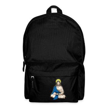 Meditation Jesus Christ cross gift - Backpack - black - Front