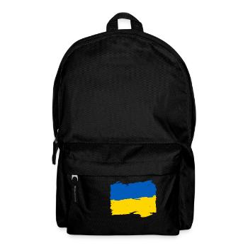 Україна прапор - Ukraine flag - Ukraine flag - Backpack - black - Front
