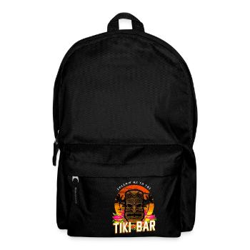 Follow Me To The Tiki Bar T-Shirt Hawaiian Luau - Backpack - black - Front