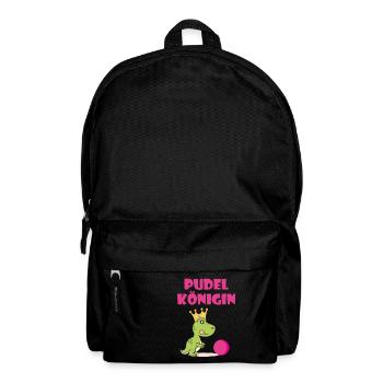Pudelkoenigin Pudelkönigin Kegeln T-Shirt - Rucksack - Schwarz - Vorne