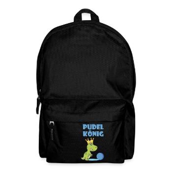 Pudelkoenig - Pudelkönig Kegeln T-Shirt - Rucksack - Schwarz - Vorne