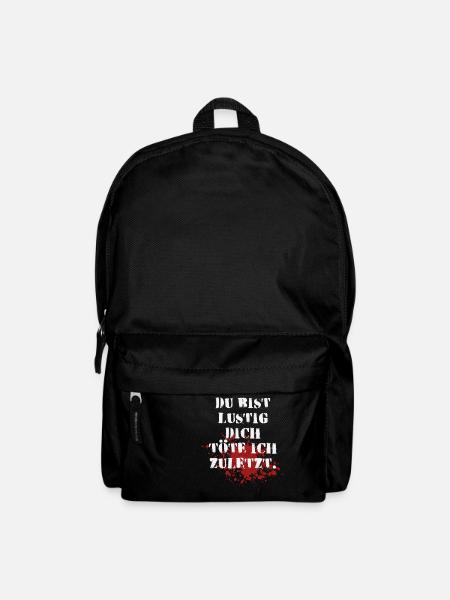 Dich töte ich zuletzt. - Rucksack - Schwarz